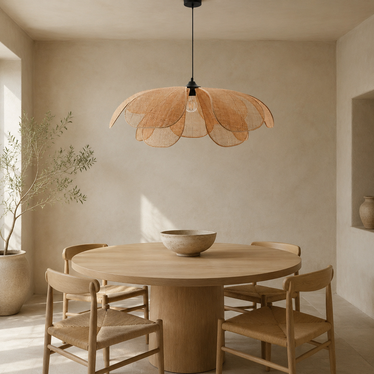 Suspension fleur créative minimaliste