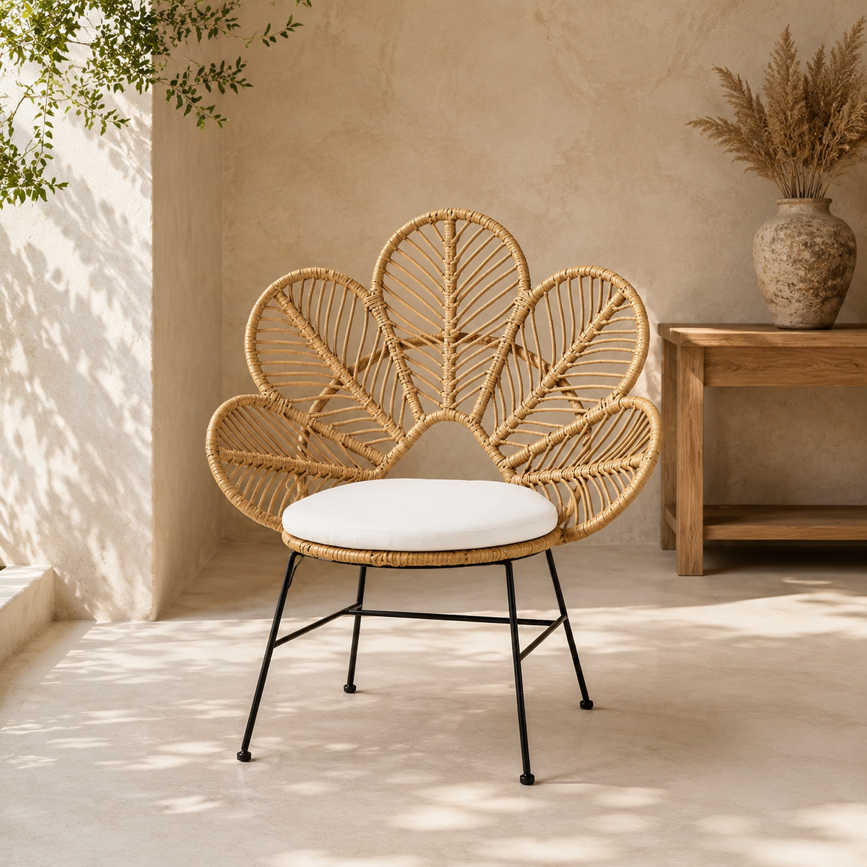 Fauteuil en rotin design