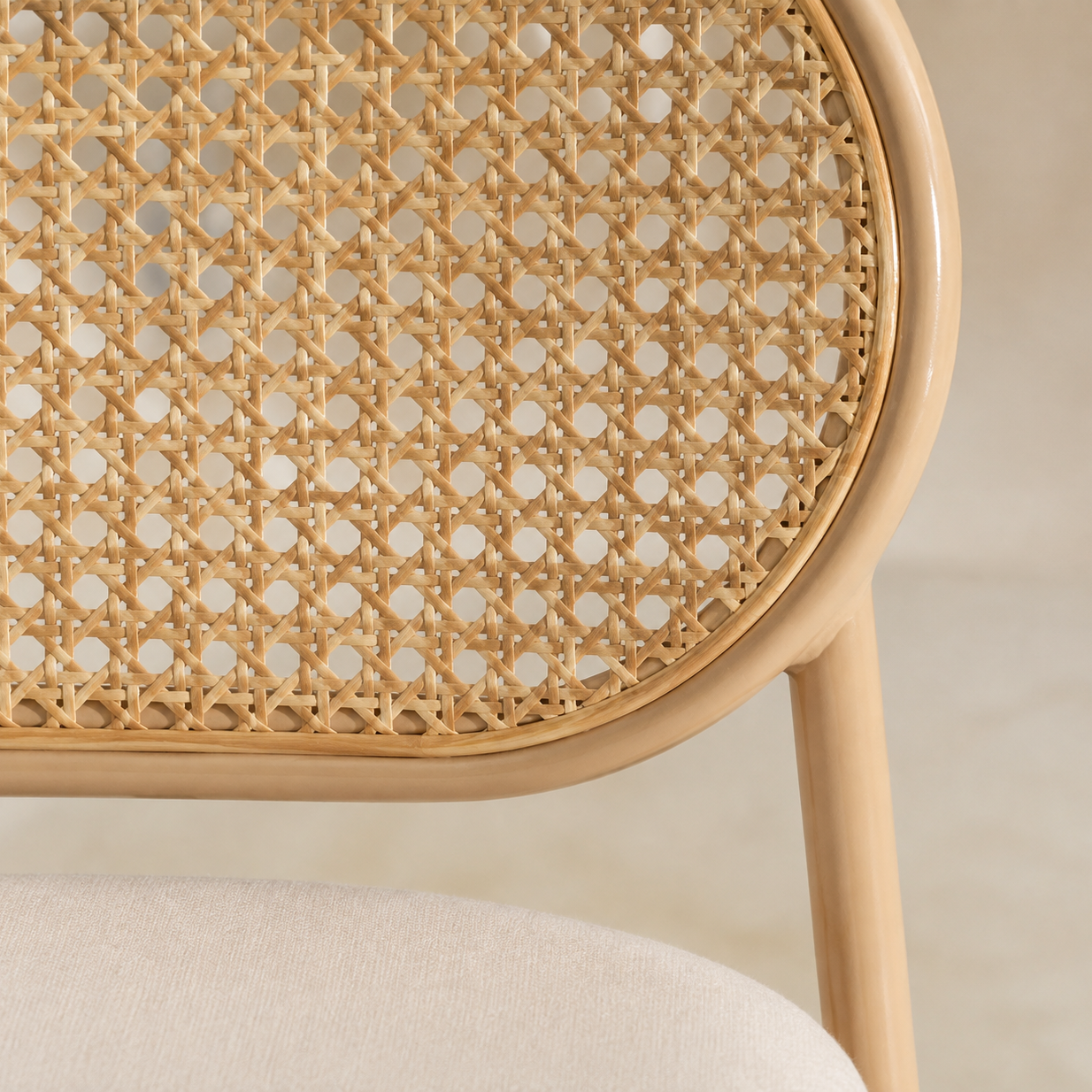 Lot de 2 chaises en osier, design vintage