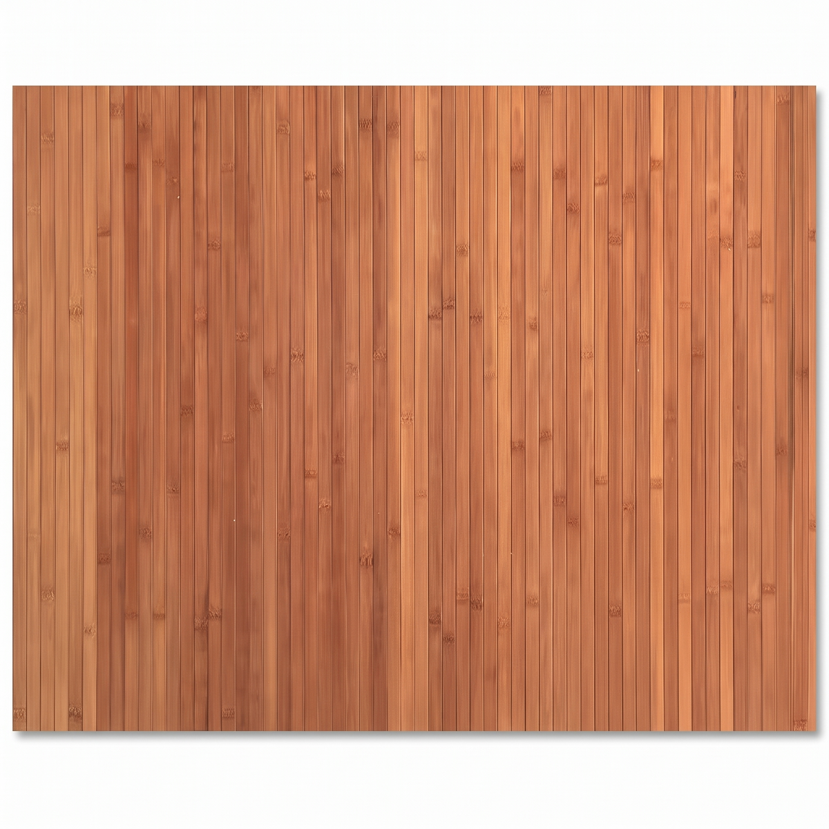Tapis pliable en bambou sur fond blanc