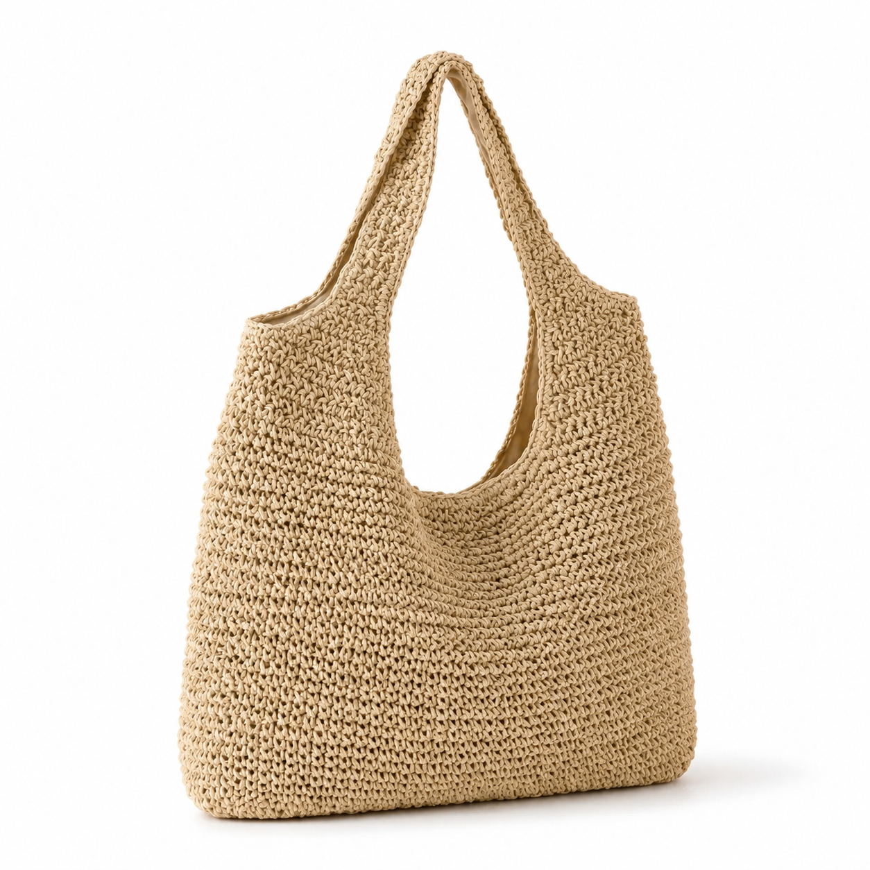 Sac cabas en rotin souple