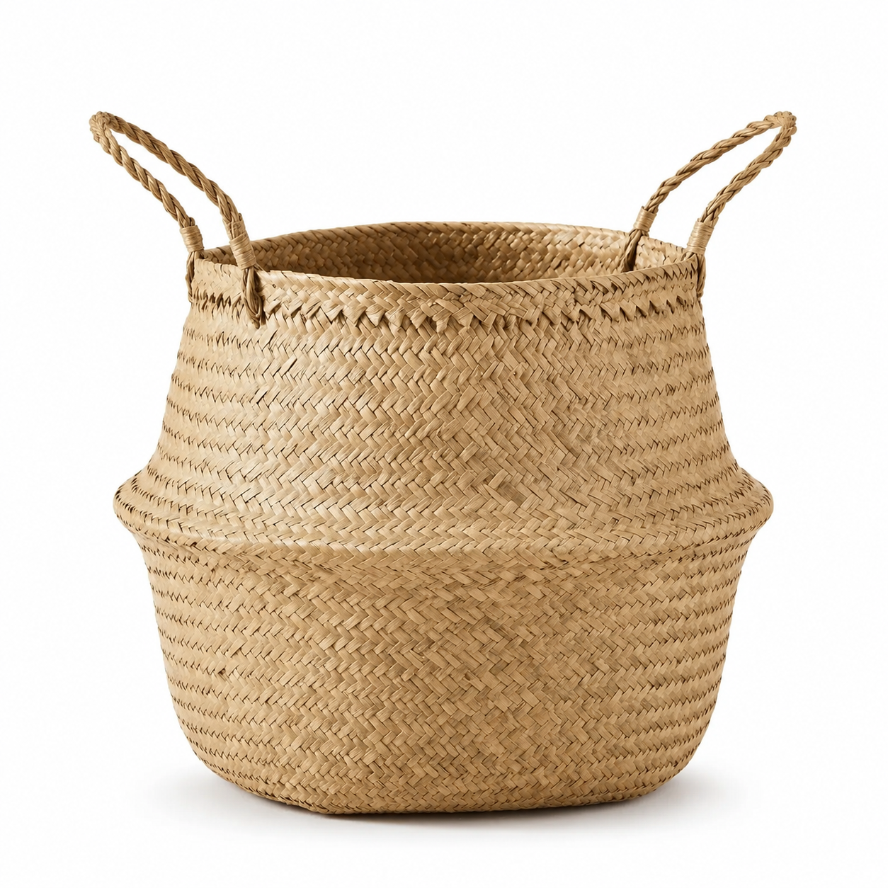 Panier en rotin avec anses