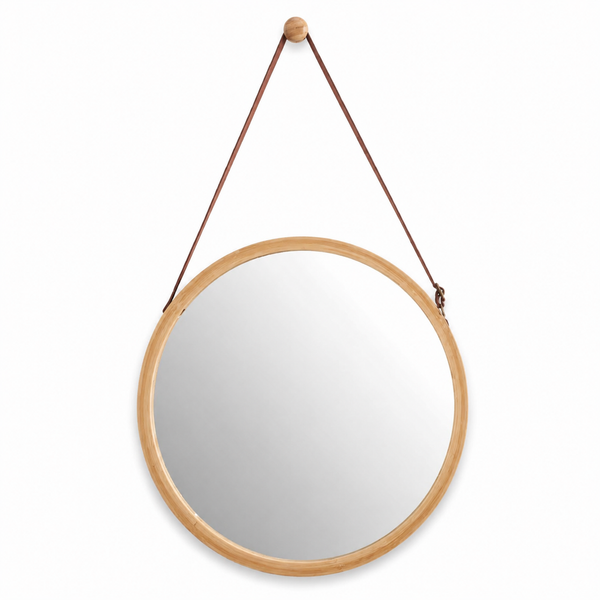 Miroir rond moderne, forme goutte d'eau