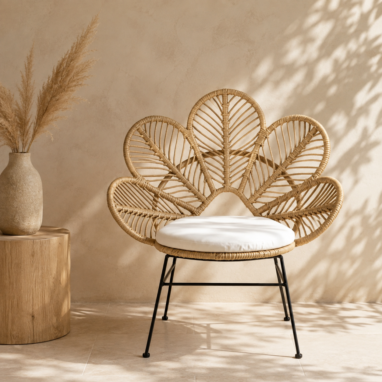Fauteuil en rotin design
