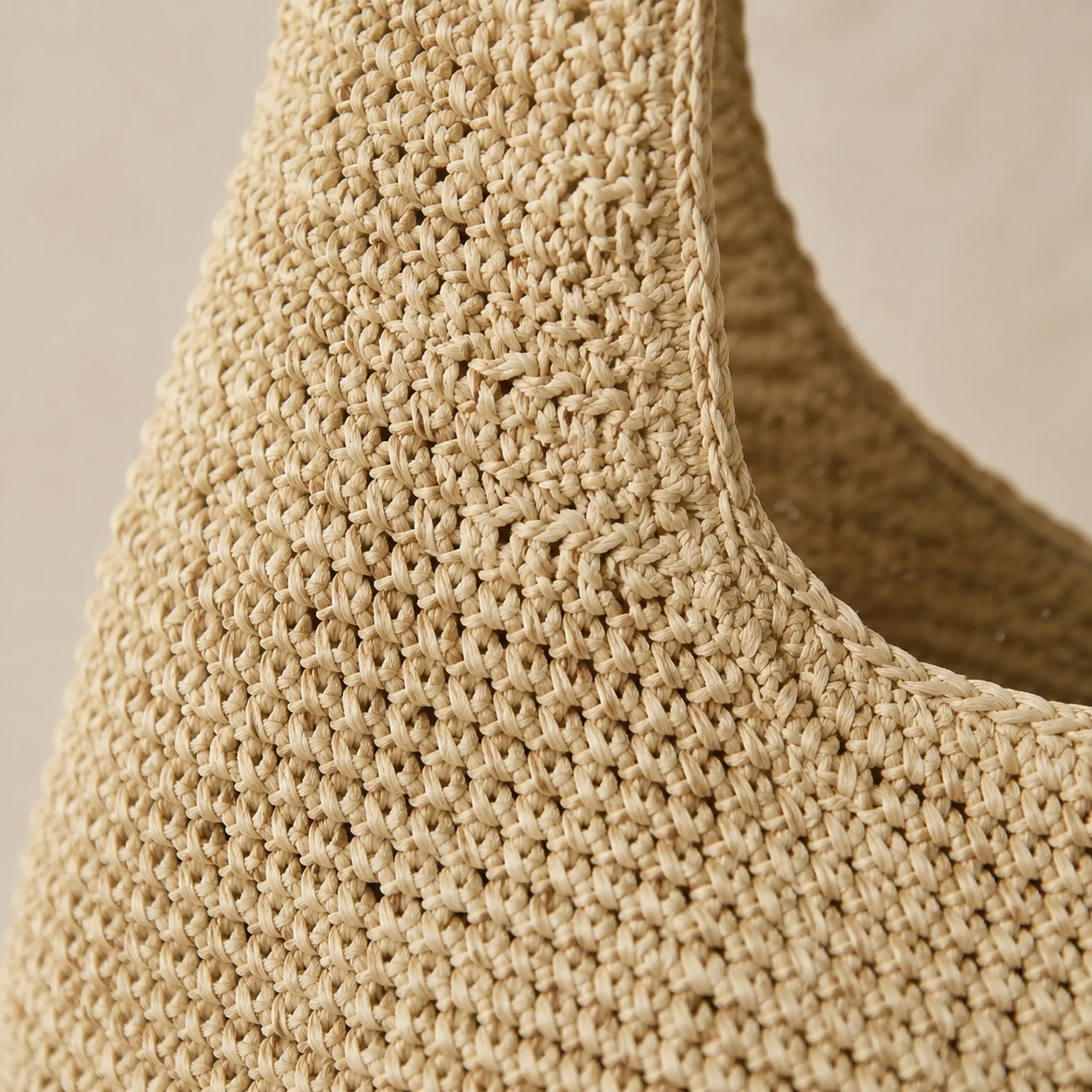 Sac cabas en rotin souple